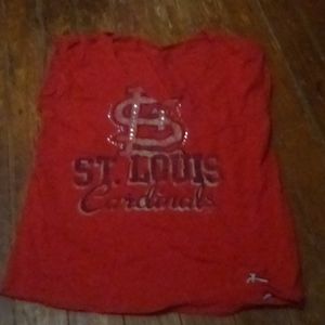 Sleeveless cardinals shirt